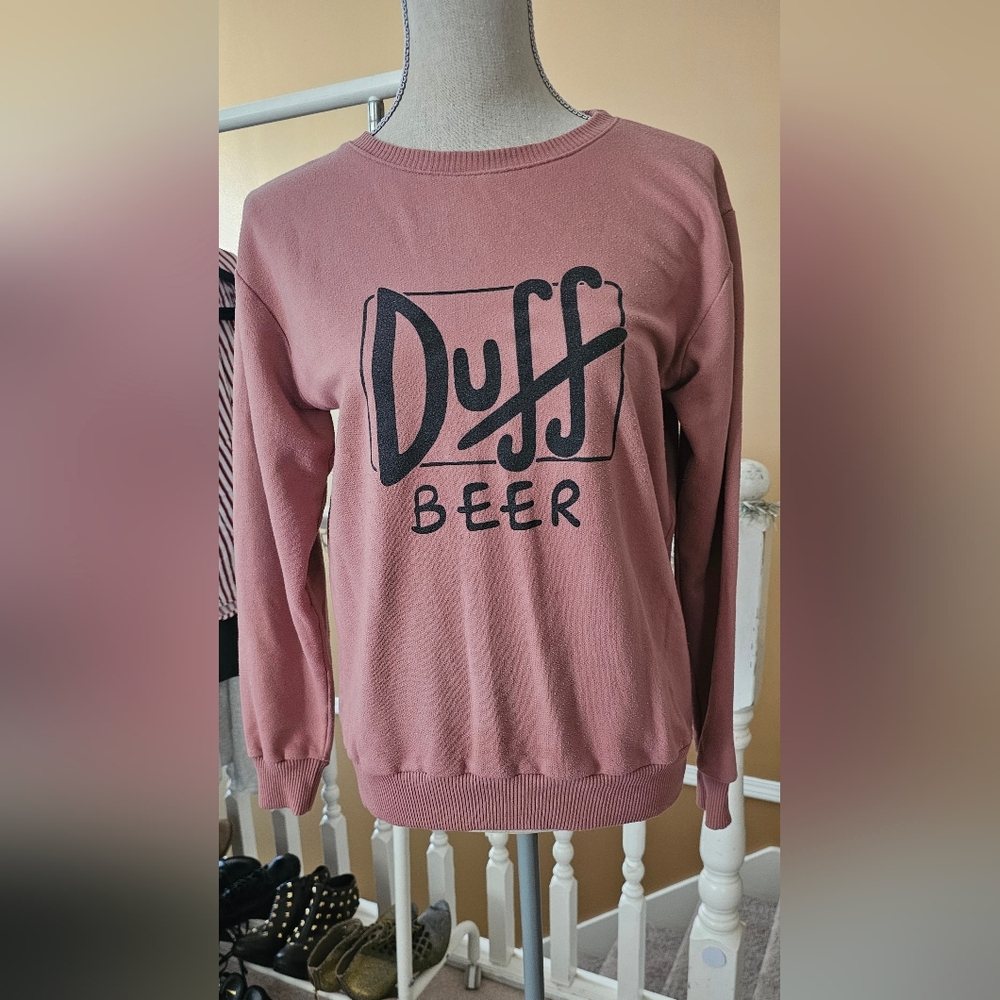 BSK Arlain Women's Dusty Pink Duff Beer Sweatshirt
